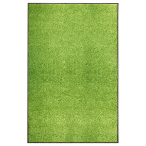 vidaXL Tapis de porte lavable Vert 120x180 cm