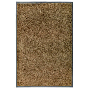 Waschbare Fußmatte Braun 60x90 cm