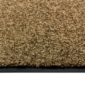 vidaXL Paillasson Lavable Marron 90x120 cm