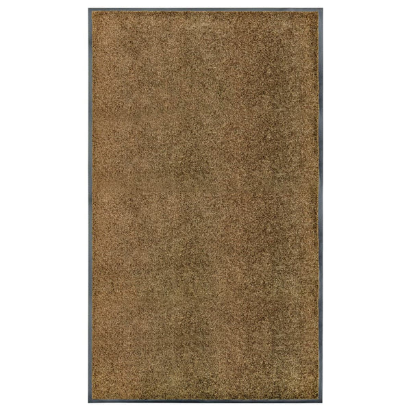 Waschbare Fußmatte Braun 90x150 cm
