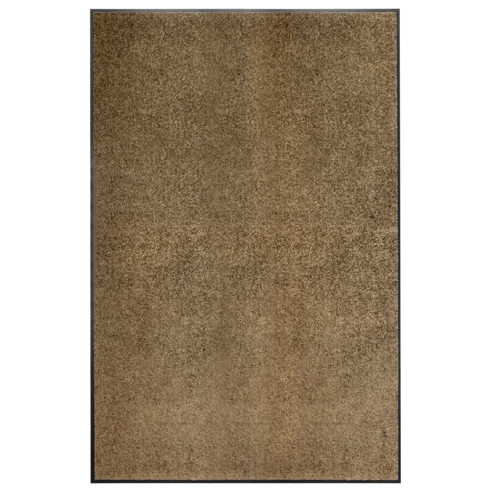 Waschbare Fußmatte Braun 120x180 cm