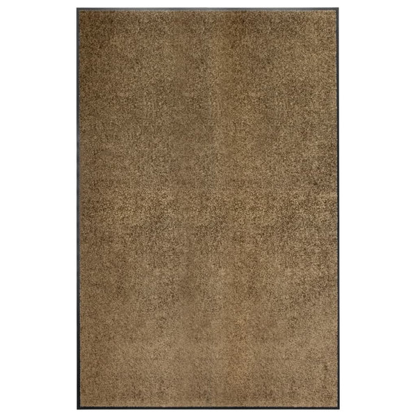 vidaXL Paillasson lavable marron 120x180 cm
