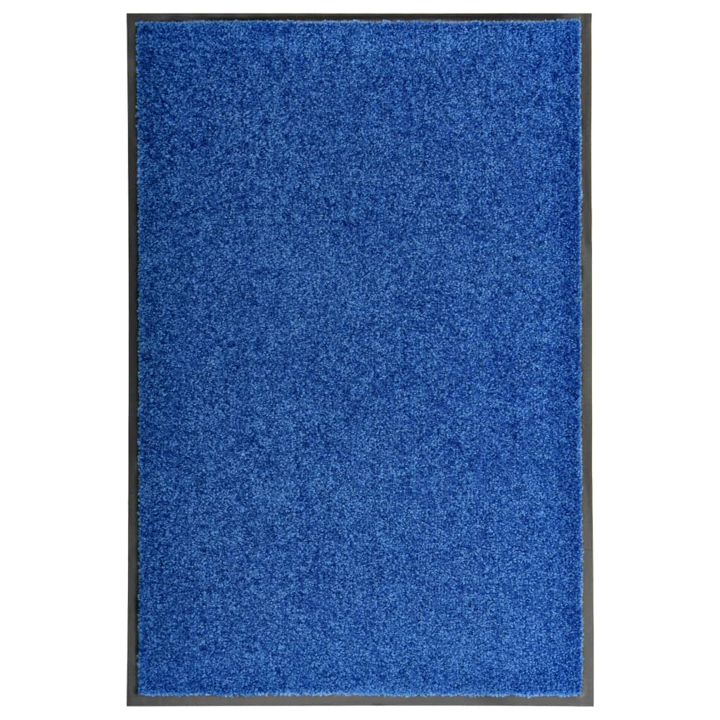 Waschbare Fußmatte Blau 60x90 cm