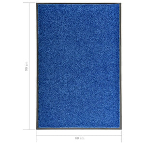 Waschbare Fußmatte Blau 60x90 cm