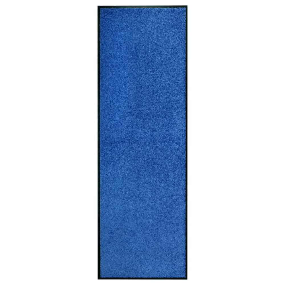 Waschbare Fußmatte Blau 60x180 cm