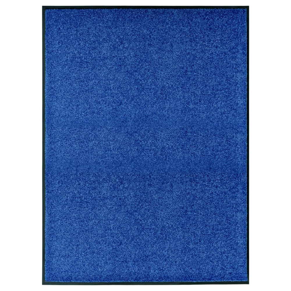 Waschbare Fußmatte Blau 90x120 cm