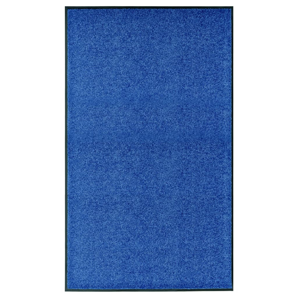 Waschbare Fußmatte Blau 90x150 cm