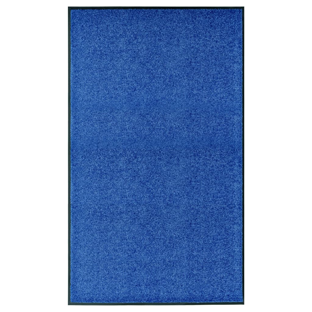 Waschbare Fußmatte Blau 90x150 cm