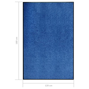 Waschbare Fußmatte Blau 120x180 cm