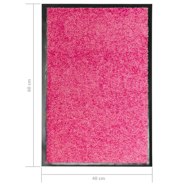 Waschbare Fußmatte Rosa 40x60 cm