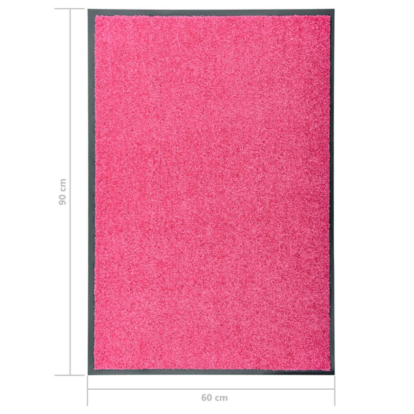 Waschbare Fußmatte Rosa 60x90 cm