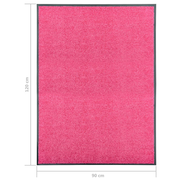 Waschbare Fußmatte Rosa 90x120 cm