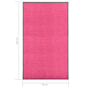 Waschbare Fußmatte Rosa 90x150 cm