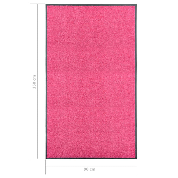 Waschbare Fußmatte Rosa 90x150 cm