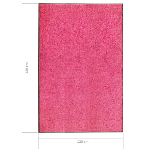 Waschbare Fußmatte Rosa 120x180 cm