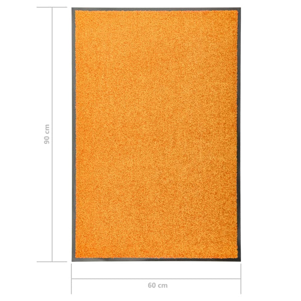 Waschbare Fußmatte Orange 60x90 cm