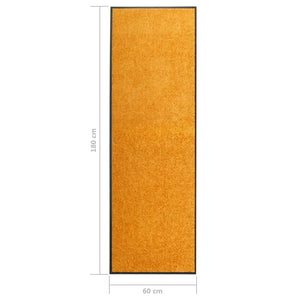 Waschbare Fußmatte Orange 60x180 cm