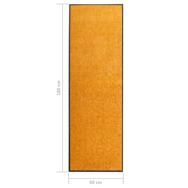 Waschbare Fußmatte Orange 60x180 cm
