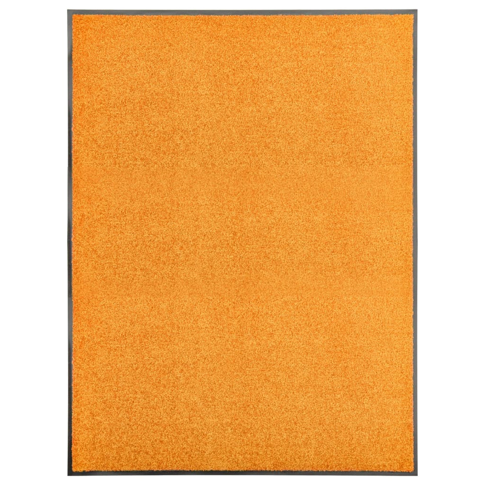 Waschbare Fußmatte Orange 90x120 cm