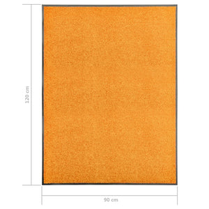 Waschbare Fußmatte Orange 90x120 cm