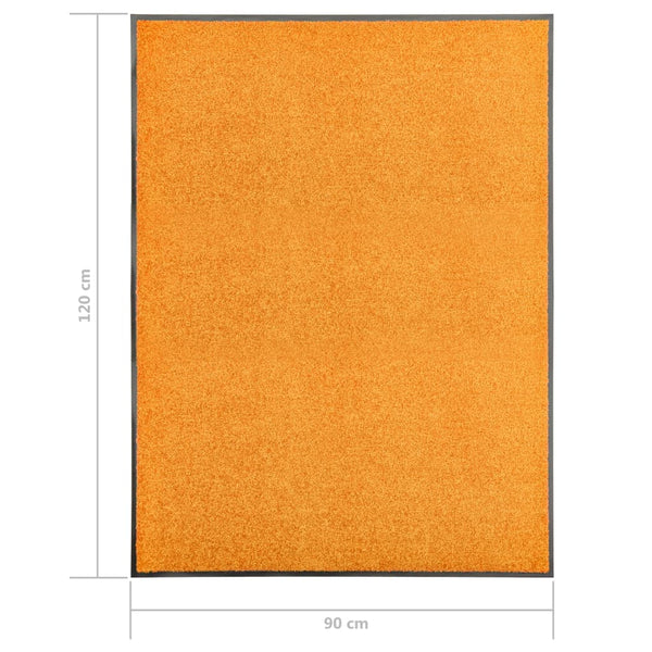 Waschbare Fußmatte Orange 90x120 cm