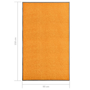 Waschbare Fußmatte Orange 90x150 cm