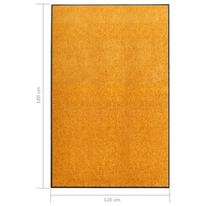 Waschbare Fußmatte Orange 120x180 cm