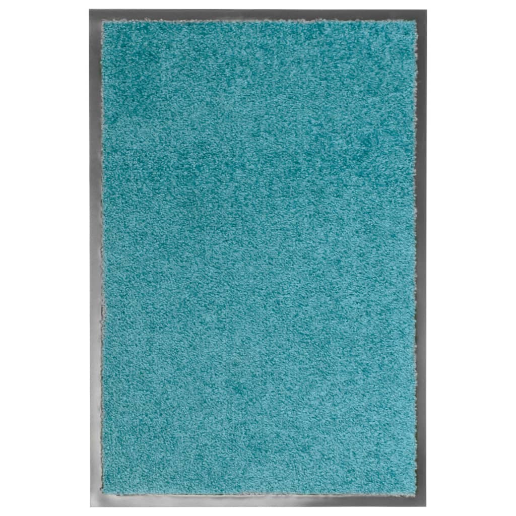 Waschbare Fußmatte Cyan 40x60 cm