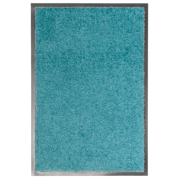 Waschbare Fußmatte Cyan 40x60 cm