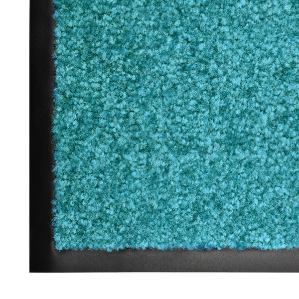 Waschbare Fußmatte Cyan 40x60 cm