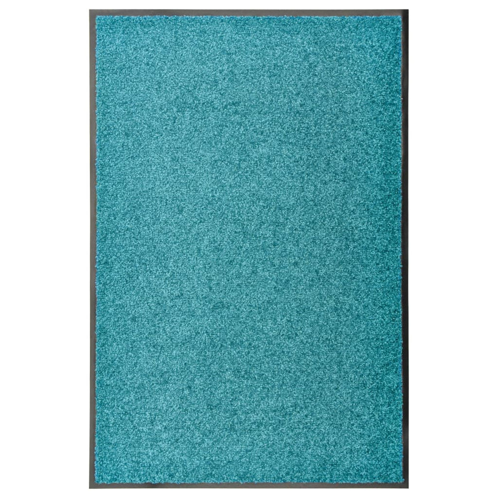 Waschbare Fußmatte Cyan 60x90 cm