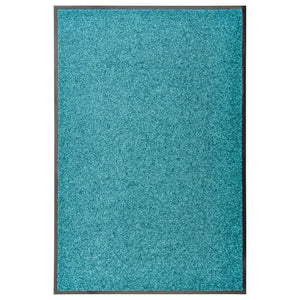 vidaXL Paillasson lavable Cyan 60x90 cm