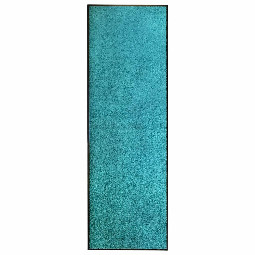 Waschbare Fußmatte Cyan 60x180 cm
