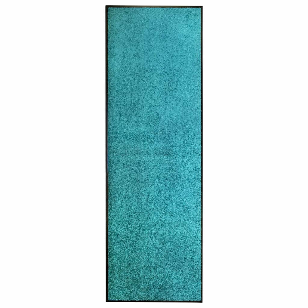 Waschbare Fußmatte Cyan 60x180 cm