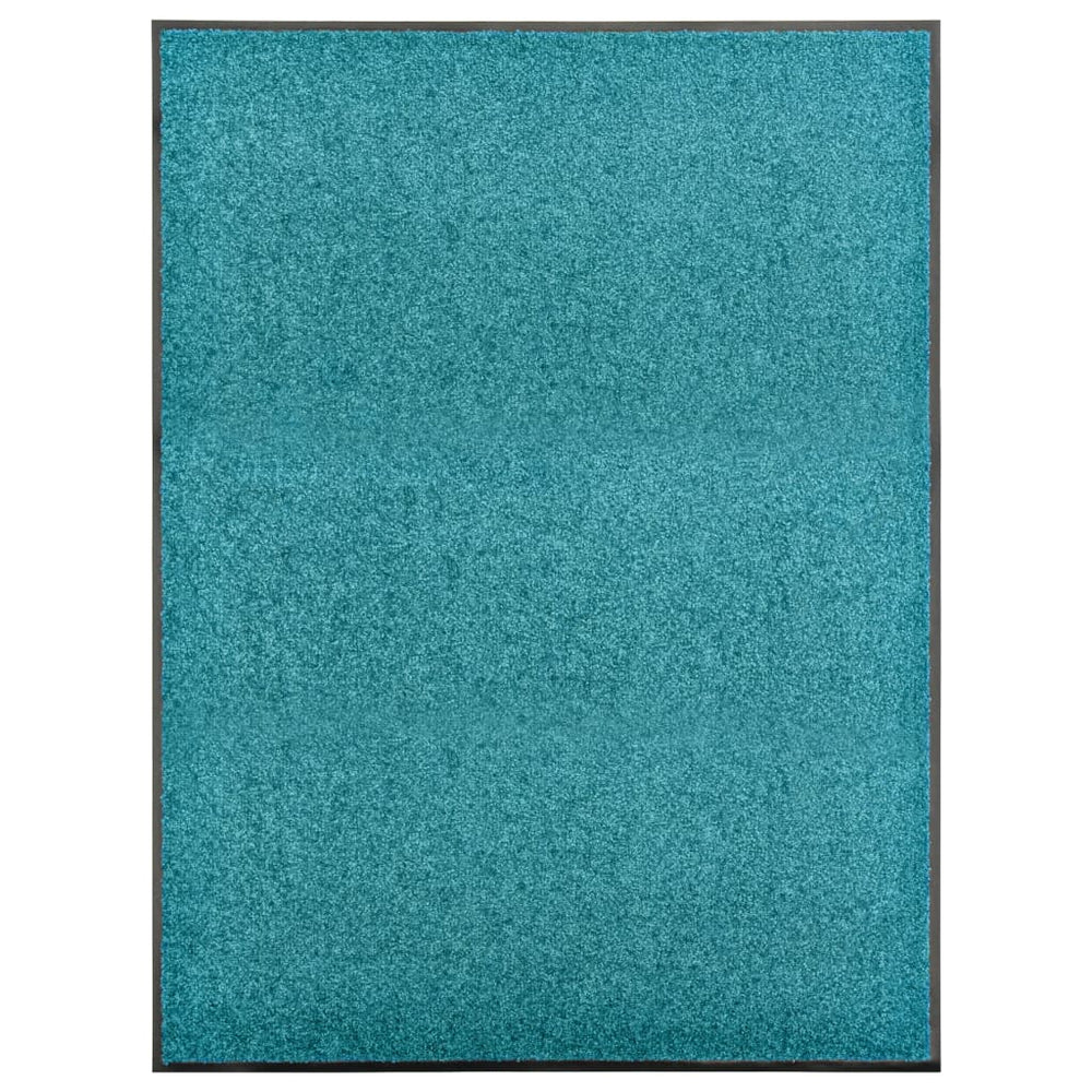 Waschbare Fußmatte Cyan 90x120 cm
