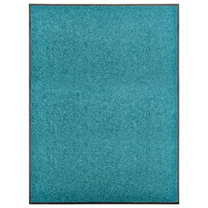 Waschbare Fußmatte Cyan 90x120 cm