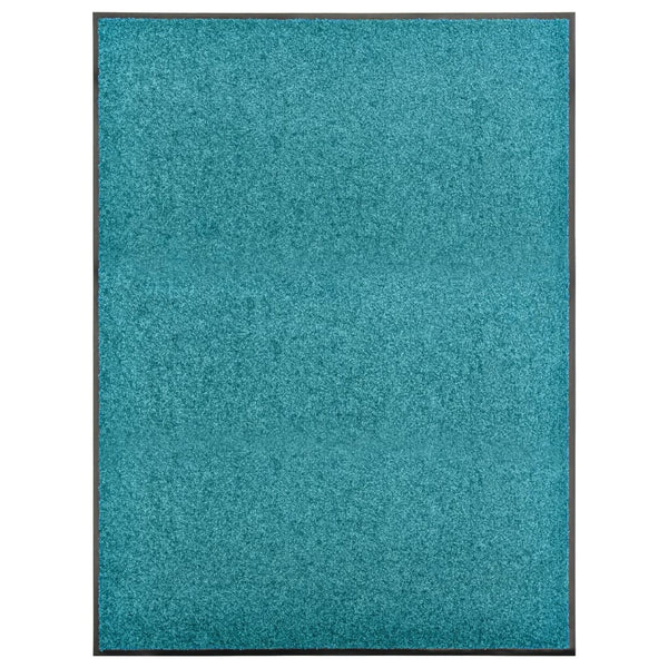 Waschbare Fußmatte Cyan 90x120 cm