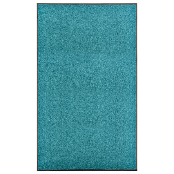 Waschbare Fußmatte Cyan 90x150 cm
