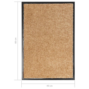 Waschbare Fußmatte Creme 40x60 cm