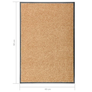 Waschbare Fußmatte Creme 60x90 cm