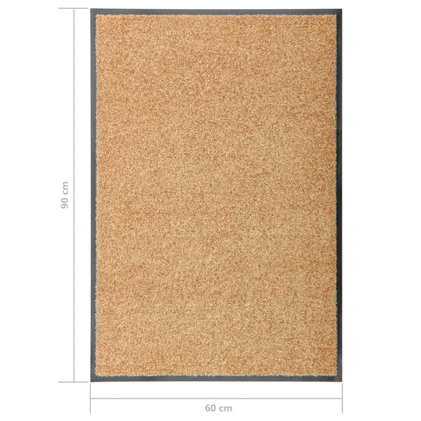 Waschbare Fußmatte Creme 60x90 cm