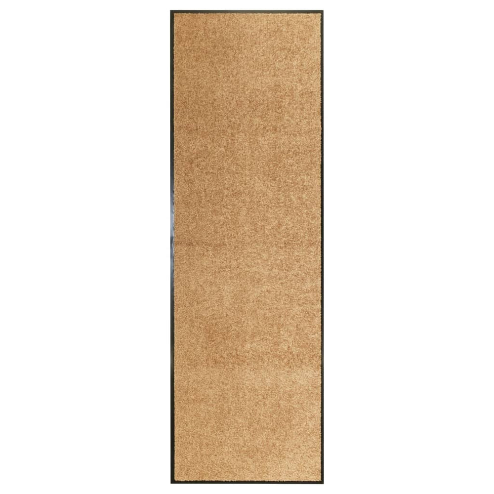 Waschbare Fußmatte Creme 60x180 cm