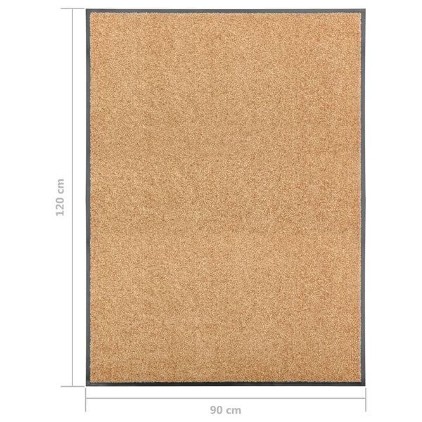 Waschbare Fußmatte Creme 90x120 cm