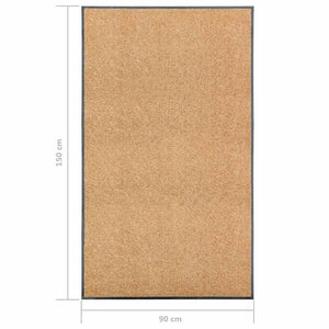 Waschbare Fußmatte Creme 90x150 cm