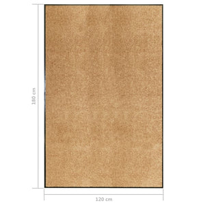 Waschbare Fußmatte Creme 120x180 cm