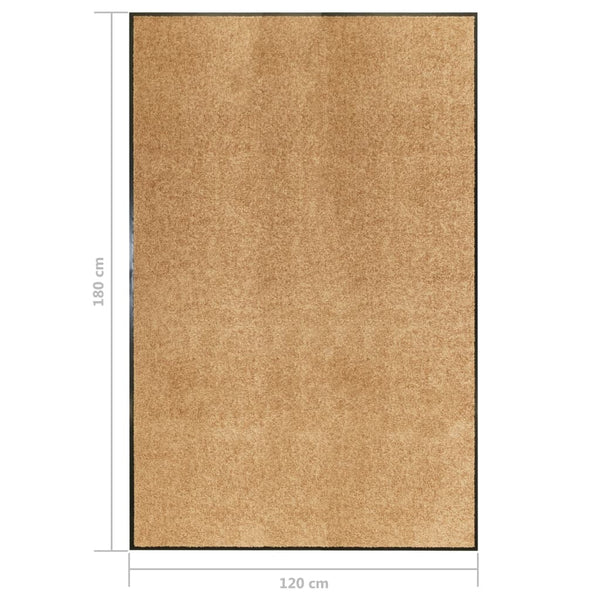 Waschbare Fußmatte Creme 120x180 cm