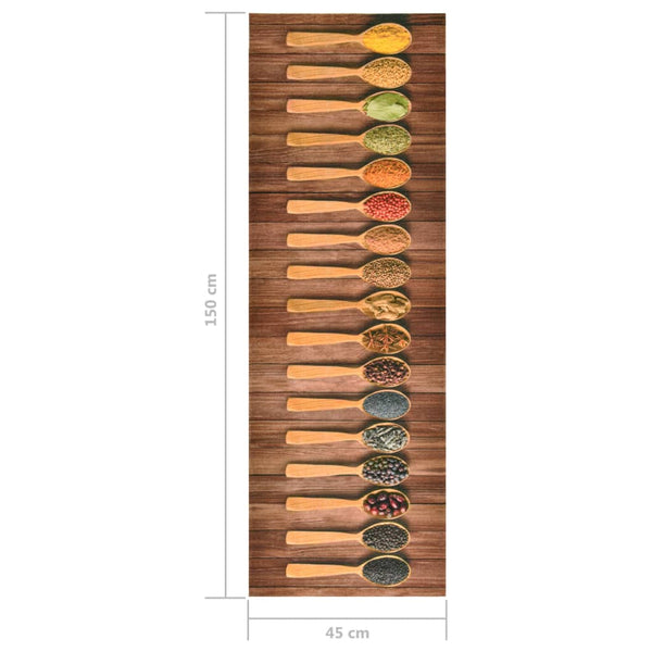 Waschbare Küchenmatte Löffel 45x150 cm