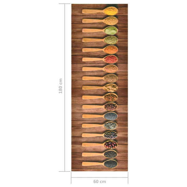 Waschbare Küchenmatte Löffel 60x180 cm