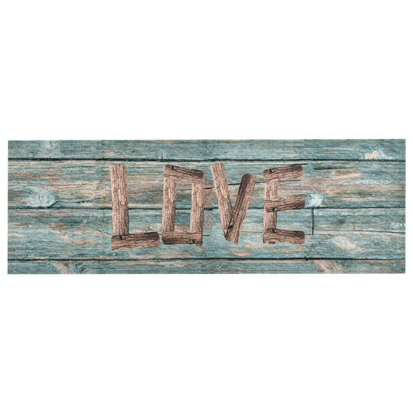 vidaXL Tapis de cuisine lavable Love 60x180 cm