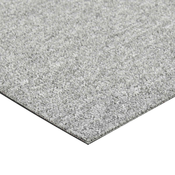 Teppichfliesen Hellgrau, 50x50cm, 20er Set